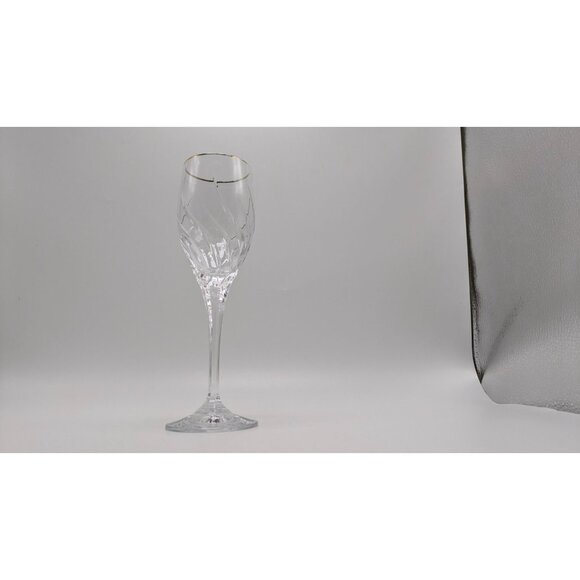Mikasa Preview Gold Trim Crystal Wine Goblet Elegant Stemware Replacement - Picture 8 of 16